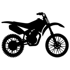 Fototapeta premium a minimal dirt bike isolated on a white background (43)