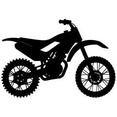 Fototapeta premium a minimal dirt bike isolated on a white background (42)