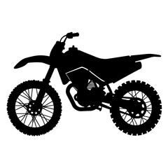 Obraz premium a minimal dirt bike isolated on a white background (46)