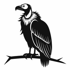 Big griffon vulture ‍flying vector silhouette (12)