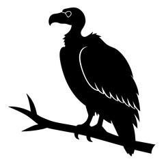 Big griffon vulture ‍flying vector silhouette (20)