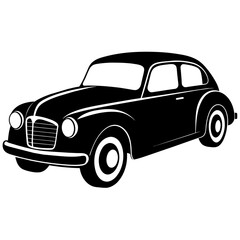 car silhouette illustration, silhouette vector isolated on a white background (7)