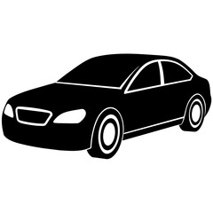 car silhouette illustration, silhouette vector isolated on a white background (35)