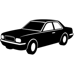 car silhouette illustration, silhouette vector isolated on a white background (32)