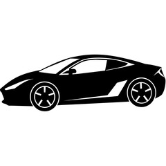 car silhouette illustration, silhouette vector isolated on a white background (69)