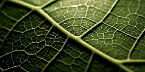 Intricate leaf vein structure