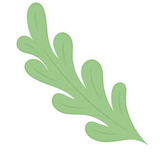 Isolated summer green leaf icon Vector illustration