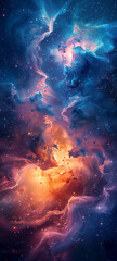 Galactic Splendor Stunning Wallpaper of the Cosmos