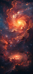 Galactic Splendor Stunning Wallpaper of the Cosmos
