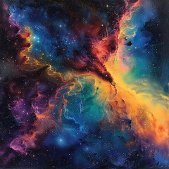 Fototapeta premium Infinite Horizons Exploring the Vast Cosmos of Space