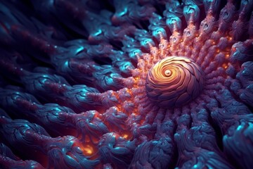 Obraz premium Vibrant abstract swirling patterns