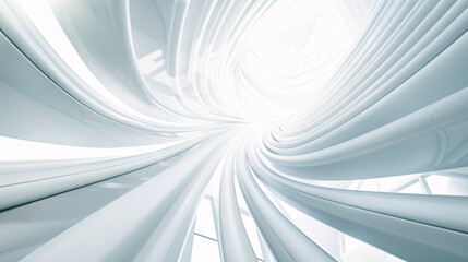 Futuristic abstract white background.