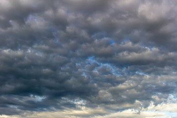 big clouds in a beautiful blue sky