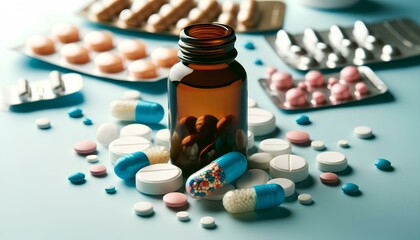 Drug.Medicine.Color background｜薬、医学、カラー背景
