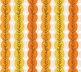 紅葉した葉をイメージしたパターン（シームレス）