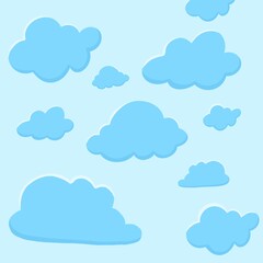 Blue cloud background