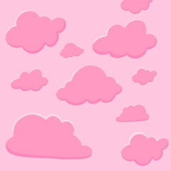 Pink cloud background