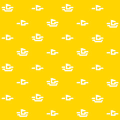 Deformed Eagle Abstract Vector Seamless Pattern