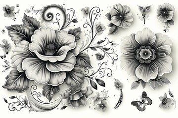 Exquisite Calligraphy Clipart Collection: Intricate Flourishes & Beautiful Lettering