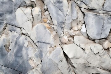White marble crack stone texture background. Generative AI