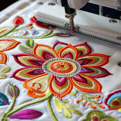Detailed Embroidery Machine with Innovative Stitching Capabilities for Stylish Textiles