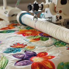 Advanced Quilting Machine with High-Tech Pattern Capabilities for Intricate Fabric Designs