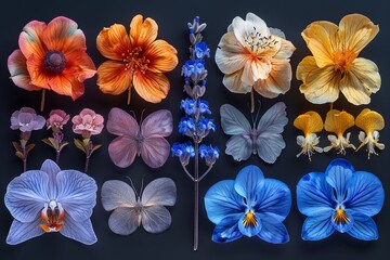 Whimsical Watercolor Icons: Capturing the Beauty and Fragility of Nature