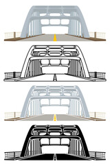 Famous Bridge in Selma, Front view, Alabama, USA