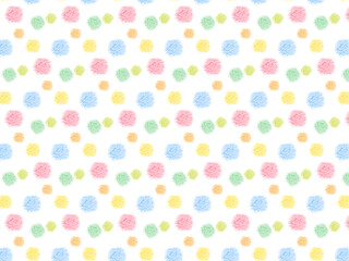 カラフルな水玉のパターン
