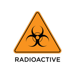 Radioactive Icon. Radiation Hazard Symbol - Vector. 