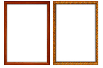 picture frame png  , Set of golden frames - Isolated transparent PNG background - Premium pen tool cutout