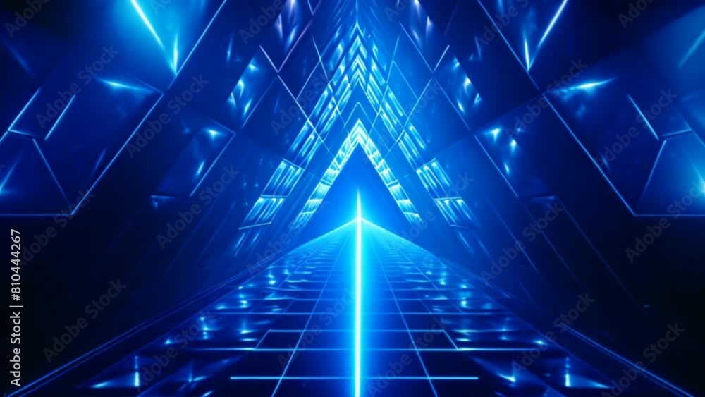 Poster abstract background,a kaleidoscopic triangle tunnel swirling with mesmerizing patterns,