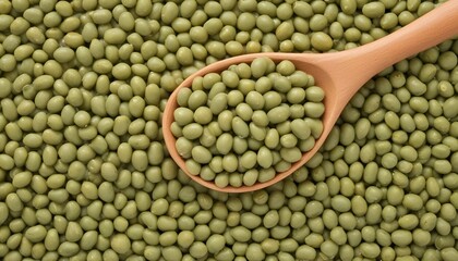 Mung beans texture background. Kacang hijau. Green beans