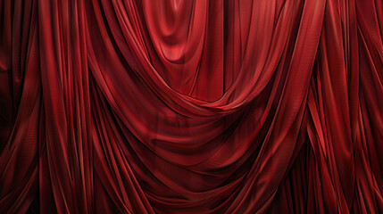 Fototapeta premium curtain or drapes red background