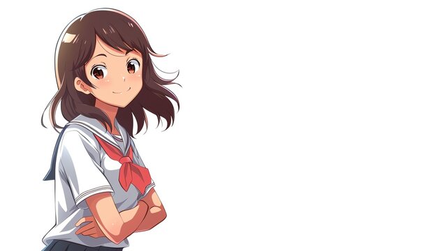 Add a touch of humor to your advertisement with a manga comicstyle banner featuring a quirky dog against a bright white background