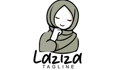 Logo or brand of Muslim women's hijab