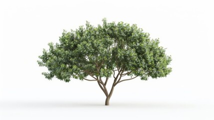 Obraz premium realistic 3d illustration of isolated syzygium australe tree on white background
