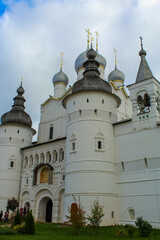 Assumption Cathedral and Church of the Resurrection in Rostov Kremlin, Russia
