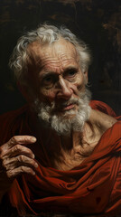 Philosopher Seneca Close Up Portrait