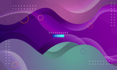 Papercut layers background with blue and purple decorative design vector