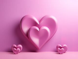 Charity illustration concept with abstract heart