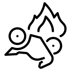 Fire Accident Icon