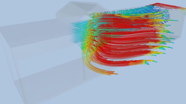 Building airflow simulation - CFD simulation Computational fluid dynamics