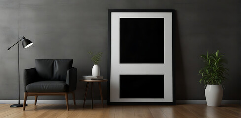 Photo Frames isolated on white, realistic square black frames mockup, vector set . Empty framing for your design