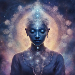 woman in the night