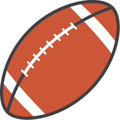 アメフトボールのイラスト素材