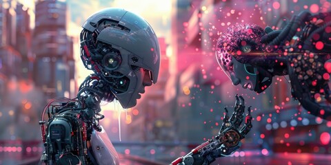 Fototapeta premium Cybernetic Utopia