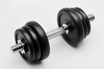 Naklejka premium dumbbells on white background, accessories