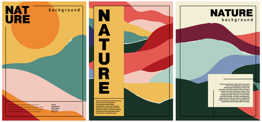 Nature Inspired Vector Poster Set