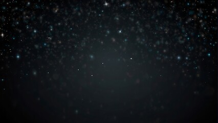 Starry Night Sky Gentle Light Stars on Black Background